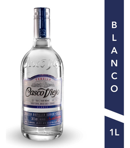 Tequila Casco Viejo Blanco 100% De Agave 1 L