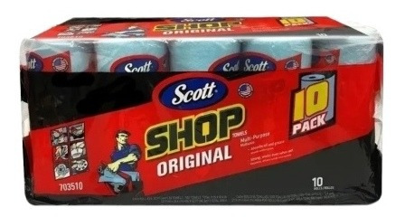 Toalla Scott Shop Paño Multi Usos 10 Rollos