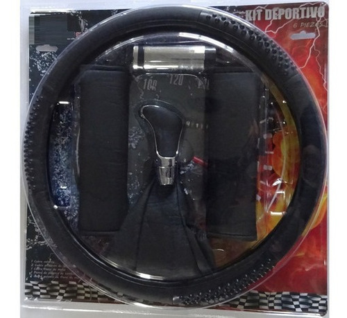 Imagen 1 de 2 de Kit Deportivo Tunning De 6 Piezas - Rojo - Gris - Negro