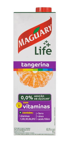 Nectar Maguary Life Tangerina Tp 1 Litro - Kit Com 2
