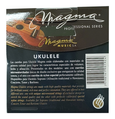 Imagen 2 de 2 de Cuerdas Magma P/ukelele Soprano Uk100nt
