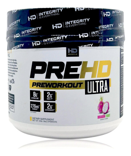 Preentreno Pre Hd Ultra Dragon Fruit 30 Servicos Hd Muscle