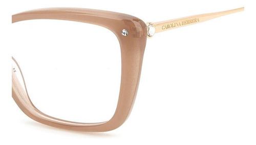 Lentes Carolina Herrera Her0155 Colores Oftalmico Color Kon Nude Glitter
