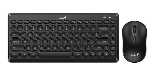 Kit Genius Teclado Y Mouse Luxemate Q8000 Negro