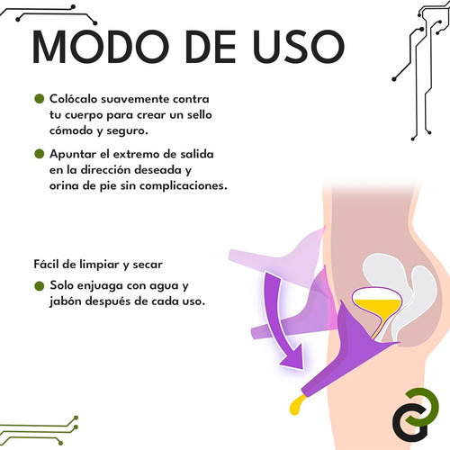 Orinal Urinario Portátil Femenino De Silicona Reutilizable Lila