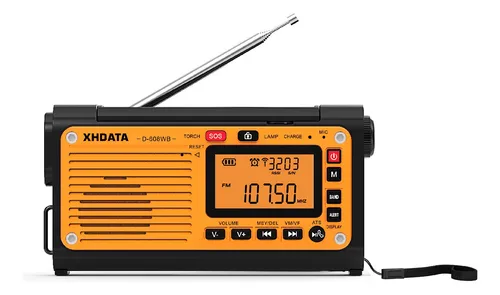Rádio De Emergência Portátil Xhdata D-608 Fm/sw/mw/noaa Menor preço em Rádio De Emergência Portátil Xhdata D-608 Fm/sw/mw/noaa