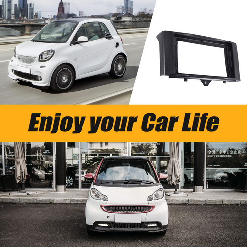 Fascia De Radio De Coche 2 Din Para Smart Fortwo 2011-2015 D