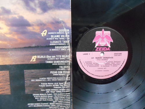 Tito Gomez Un Nuevo Horizonte Lp Vinilo Edic Colombia 1991 (Usado)