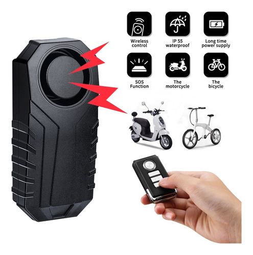 Rockbye Bicicleta Alarme Trava De Segurança Com Sem Fio