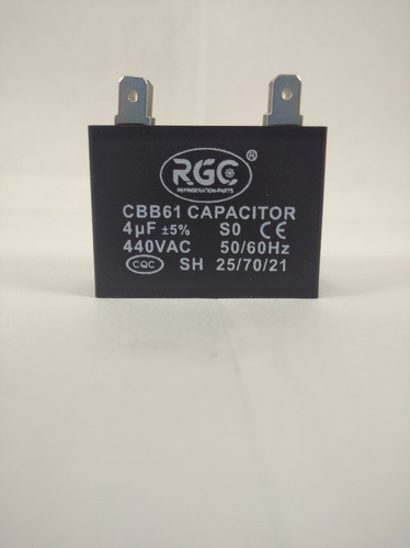 Capacitor De Marcha 4 Mfd 450v Cbb61-2 Rgc Frireval