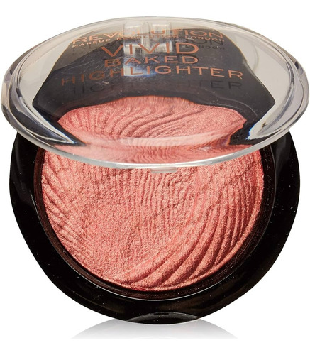 Iluminador En Polvo Makeup Revolution Vivid Baked Highligh Tono Del Maquillaje Rose Gold Lights