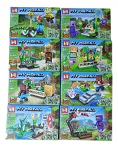 Comprar Kit 8 Cajas De Bloques Para Armar Minecraft Varios Modelos 357 Minecraft 2