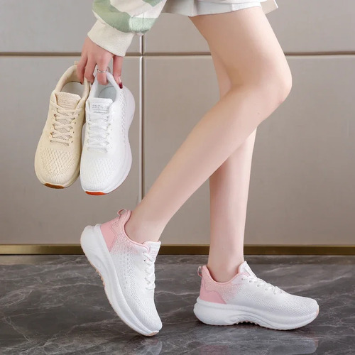 Zapatillas Deportivas Deportivas De Malla Ligeras Para Mujer