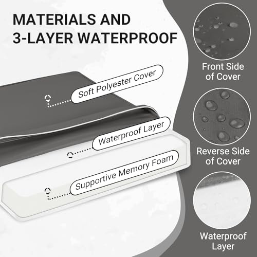 Cojín Impermeable De Espuma Viscoelástica Para Silla De Jard