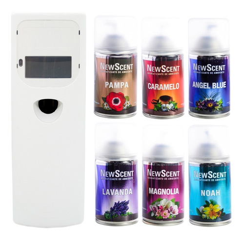 Newscent Dispenser Automático + X6 Aromatizador De Ambiente