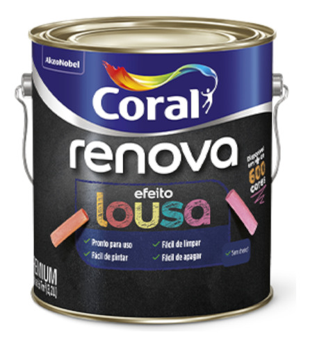 Efeito Lousa Ac Coral Renova 3,2l Cor Índigo Profundo