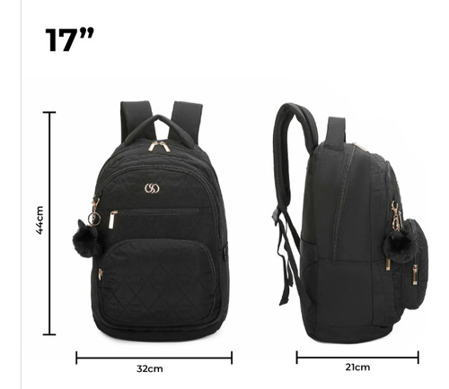 Mochila Juv Pol Santino Sam200u01 Preto