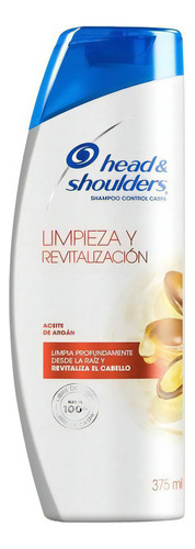 Head & Shoulder Shampoo Con Aceite De Argán Limpieza  375 Ml