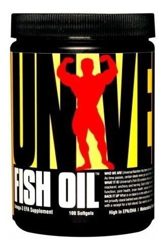 Aceite De Pescado Fish Oil 100 C/u Caps Universal Omega 3