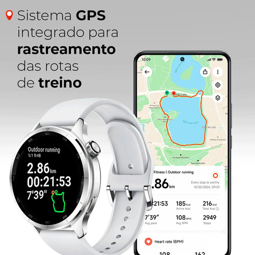 Relógio Smartwatch Xiaomi Watch S4 Gps 5 Atm 1,43 Amoled