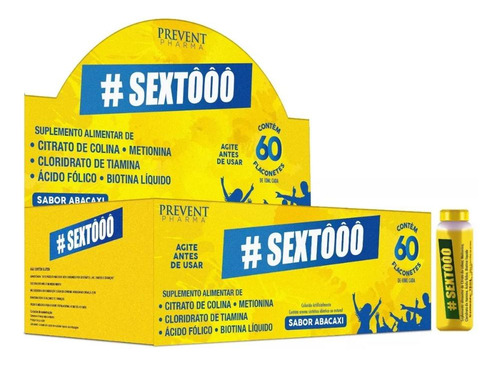 Sextôôô Abacaxi Flaconetes 48un 10ml - Prevent