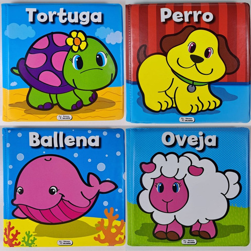 Lote X 4 Libros Infantiles De Baño - Colección Completa