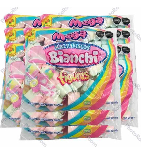 Bianchi Malvaviscos Figuras Fresa Vainilla De La Rosa 7.56kg