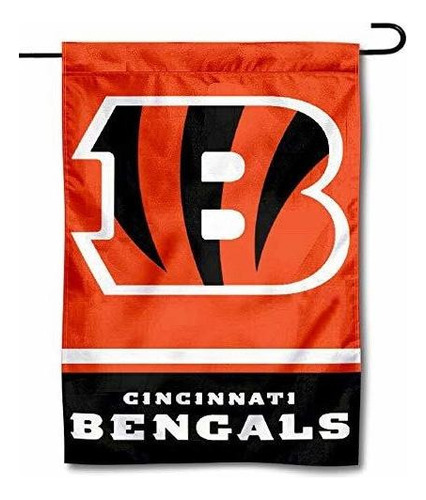 Cincinnati Bengals De Doble Cara De La Bandera Del Jardí