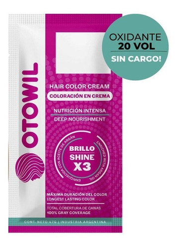 Imagen 6 de 10 de Tintura Linea Magia Otowil Caja X6u + Bowl Y Pincel Gratis