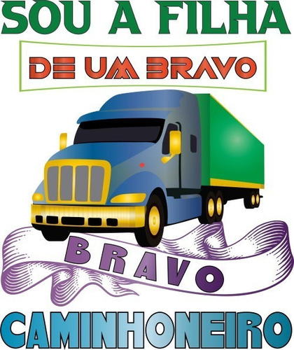 Imagem 2 de 3 de Camiseta Infantil Menina - Filha Do Caminhoneiro