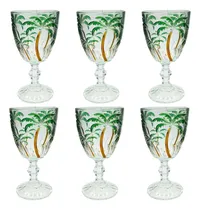 Comprar Conjunto 6 Taças De 450ml Cristal Wolff Palm Tree Coqueiros