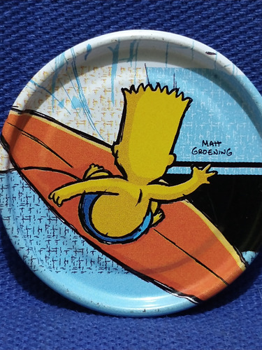 Tazos The Simpsons Metalix #19 Bart Surf Gamesa 2012