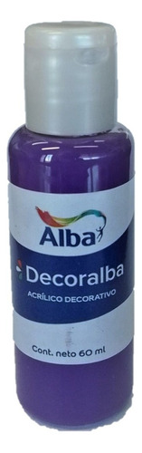 Acrilico Decorativo Decoralba Alba 60ml Colores Tradicional Color 491 Violeta