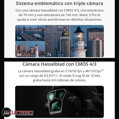 Drone Dji Mavic 3 Pro Fly More Combo Dji Rc Pro 3 Baterías