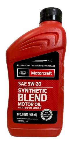 Aceite Semi-sintético 5w-20 Motorcraft Original