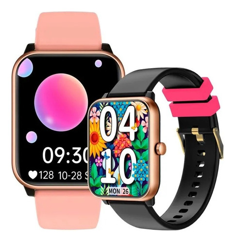 Reloj Smartwatch Mistral Smt-ts82-04 Ø37mm 2 Sets De Mallas