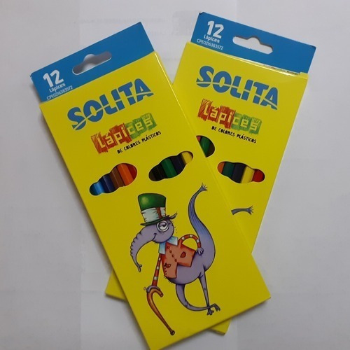 Imagen 2 de 3 de Colores De Madera Solita 12 Creyones, Originales