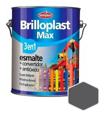 Pintura Sintetico Convertidor Antioxido Sinteplast 4l Color