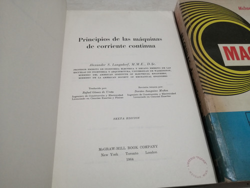 Principios De Maquinas De Corriente Continua+1afin (Usado)