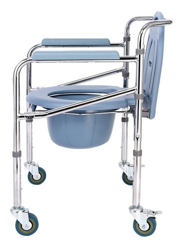 Imagen 4 de 5 de Sobre Water Elevador Inodoro Con Ruedas Silla De Ducha Metal