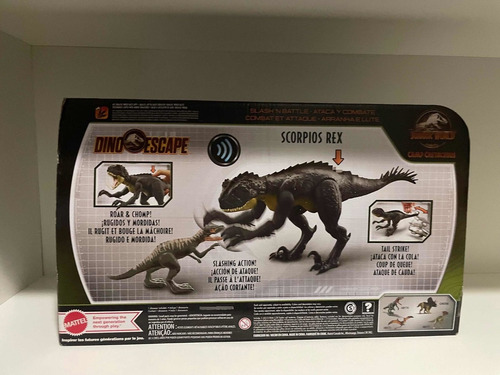 Imagem 2 de 2 de Jurassic World Dino Escape Slash N Battle Scorpios Rex