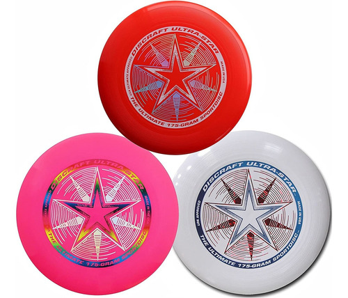 3 Frisbee Discraft 175g Serie Usa Ultimate Championship - R