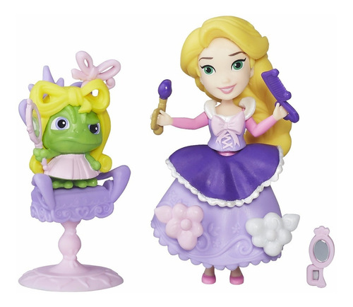 Princesas Disney Mini Boneca E Acessórios Salão Da Rapunzel