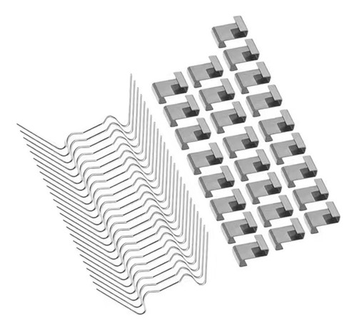 50x Clips De Acero Inoxidable Para Invernadero Clips De