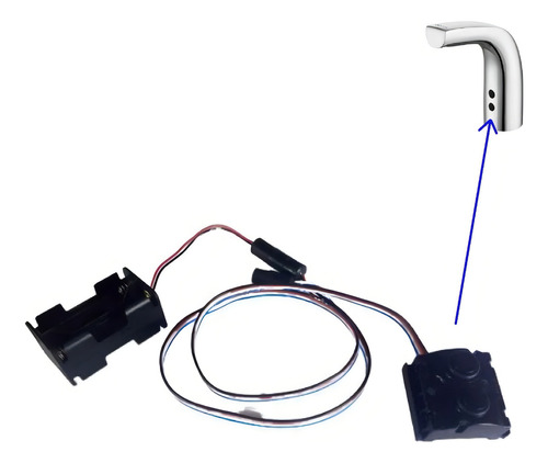 Sensor Miniatura Torneira Lavatório Zenit Docoltronic 503600 Acabamento Preto