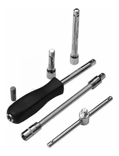 Set Caja Herramientas Juego Llave Tubo Kit 46 Piezas Estuche