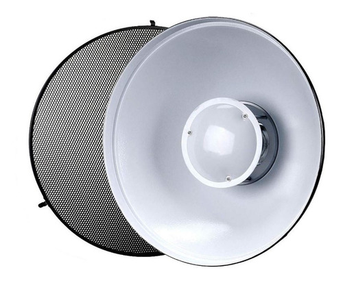 Godox Beauty Dish De 42 Cm Blanco Tela Difusora + Grid