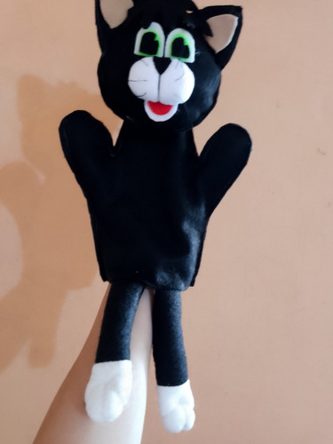Títere De Mano Gato Negro