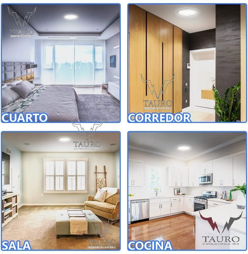 Imagen 5 de 8 de 6 Pack Empotrado Plafon Led 7w Spot Dirigible Luz Blanca