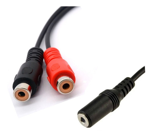 Cable Adaptador 3.5mm Stereo Hembra A 2 Rca Hembra